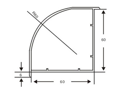 90°轉角60